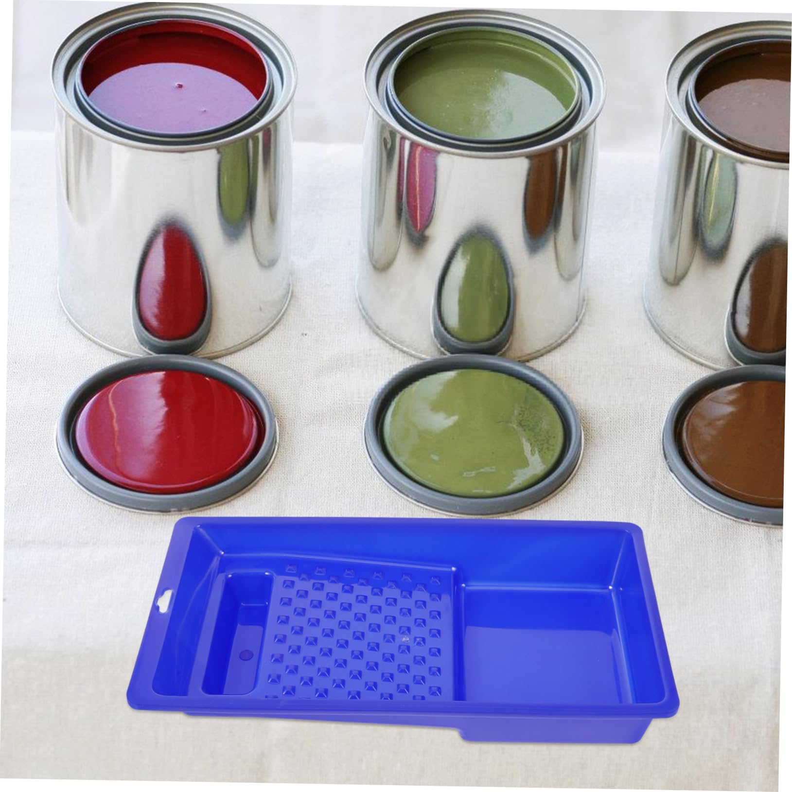 STOBOK 5 Stück Farbwanne Kunststoff Vielseitige Mischschale für Farben Ergonomisches Design für Malerbedarf Langlebig und Stabil für Müheloses Arbeiten ohne Ermüdung