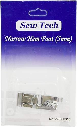 Brother SA127 0.197 in Dobladillo Estrecho Pie Plata