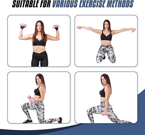 Miniatura 7 de MADOG - Juego de mancuernas hexagonales con revestimiento de neopreno antideslizante para equipo de gimnasio en casa, entrenamiento de fuerza