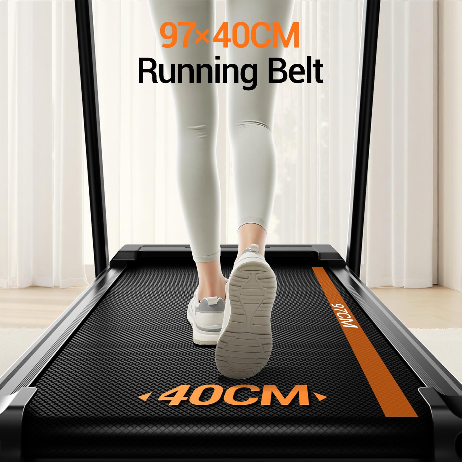 CURSOR Bieżnia do Domu Składana z Nachyleniem 15% | 12 km/h Cicha i Kompaktowa Bieżnia domowa i Biura,Treadmill Home z silnikiem 3.0 HP i wyświetlaczem LED,maks.136 kg