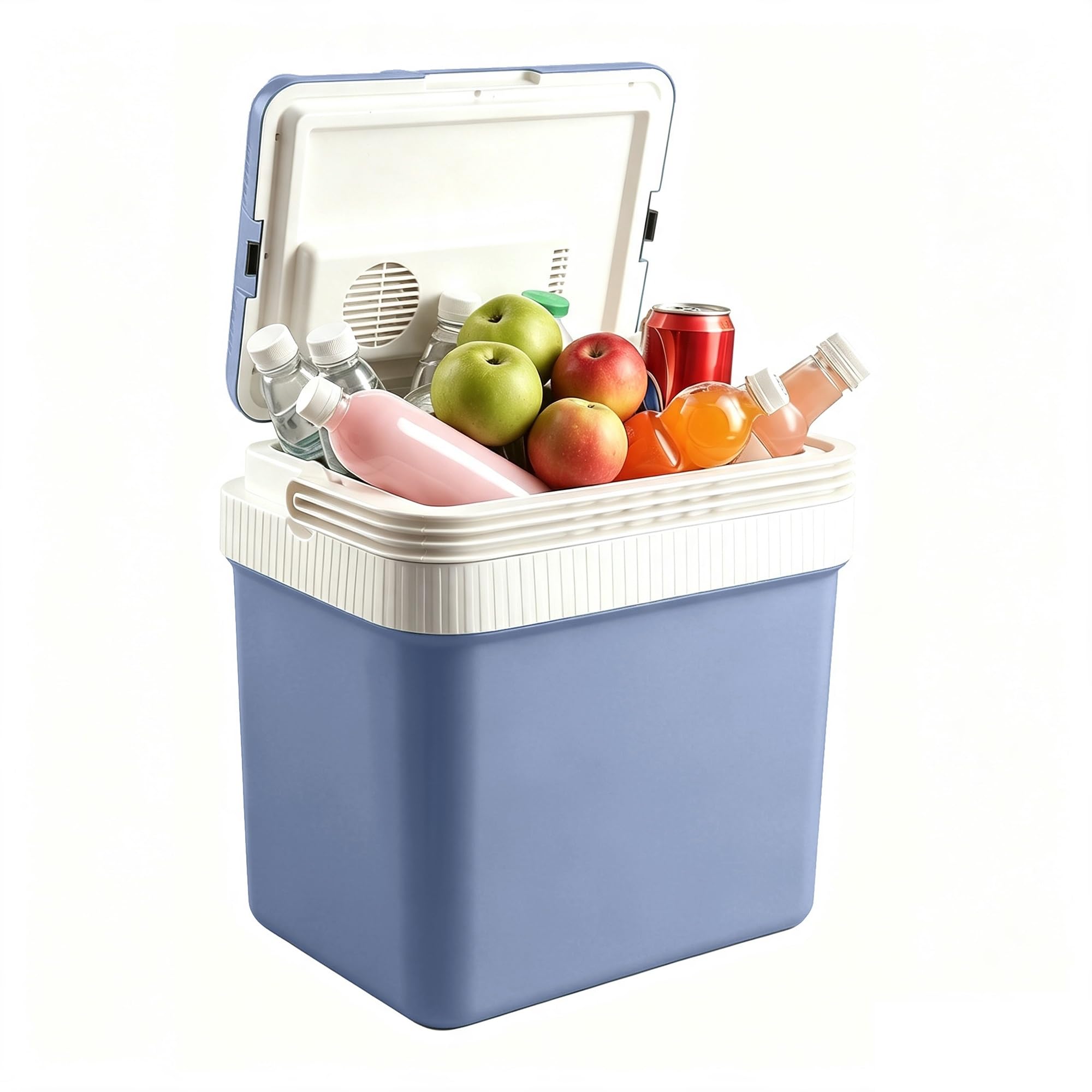 Mini Frigo 24L 12V, Frigo Portatile Auto, Raffredda & Riscalda | Mini Frigo 24L 12V/220V, Compatto e Versatile per Auto, Dormitorio, Ufficio e Piccoli Spazi(Blue)