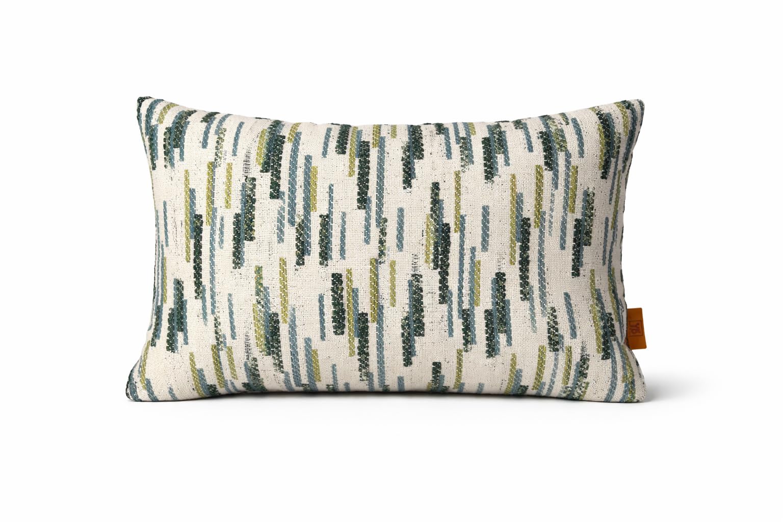 YB Concept Forest Rain Outdoor Yeşil/Krem Dekoratif Yastık 35x50 cm – Suya Dayanıklı, Solmaya Dayanıklı Kumaş, Dolgulu Bahçe Balkon ve Teras Kırlenti