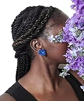 Vista 2 de Aretes de rosa para mujer, aretes de flor de moda con cristal de cuarzo transparente