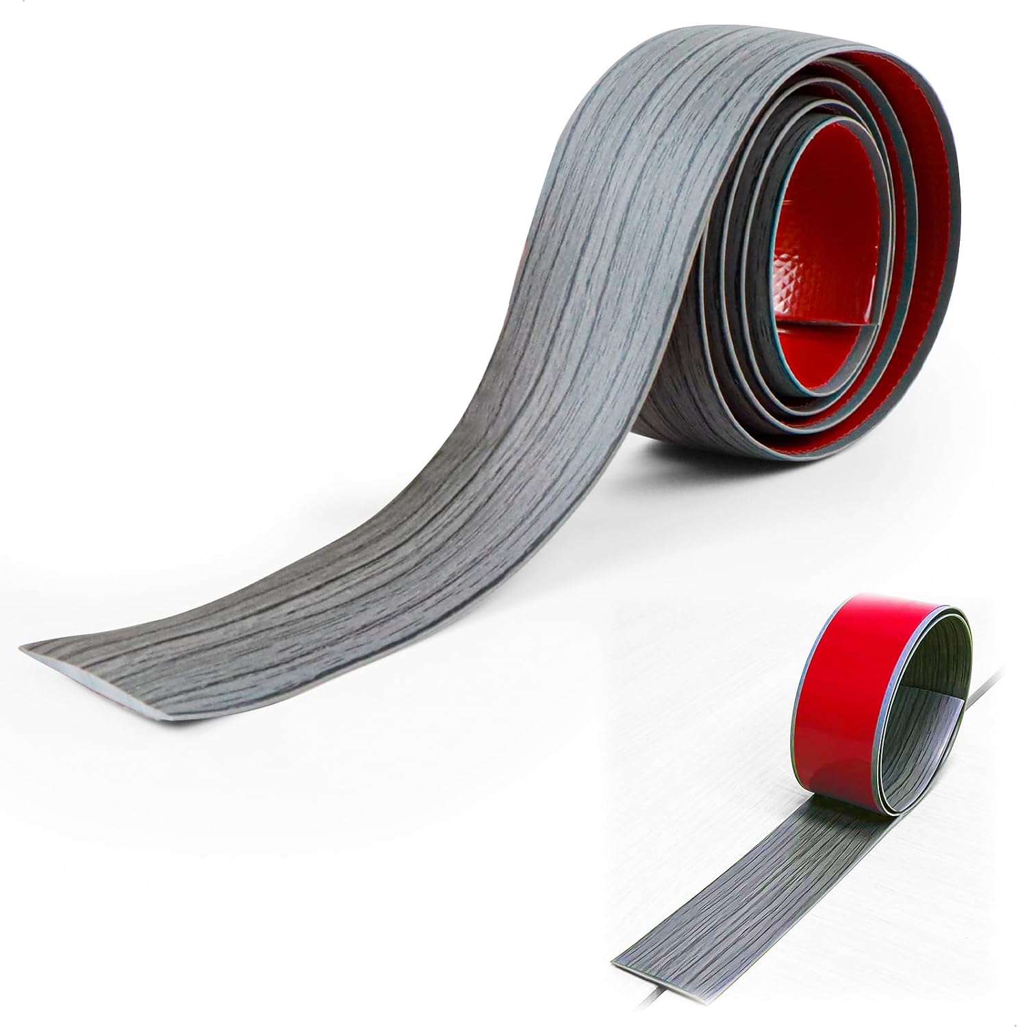 Cantoneras Adhesivas PVC Gris Oscuro 1m x 4cm