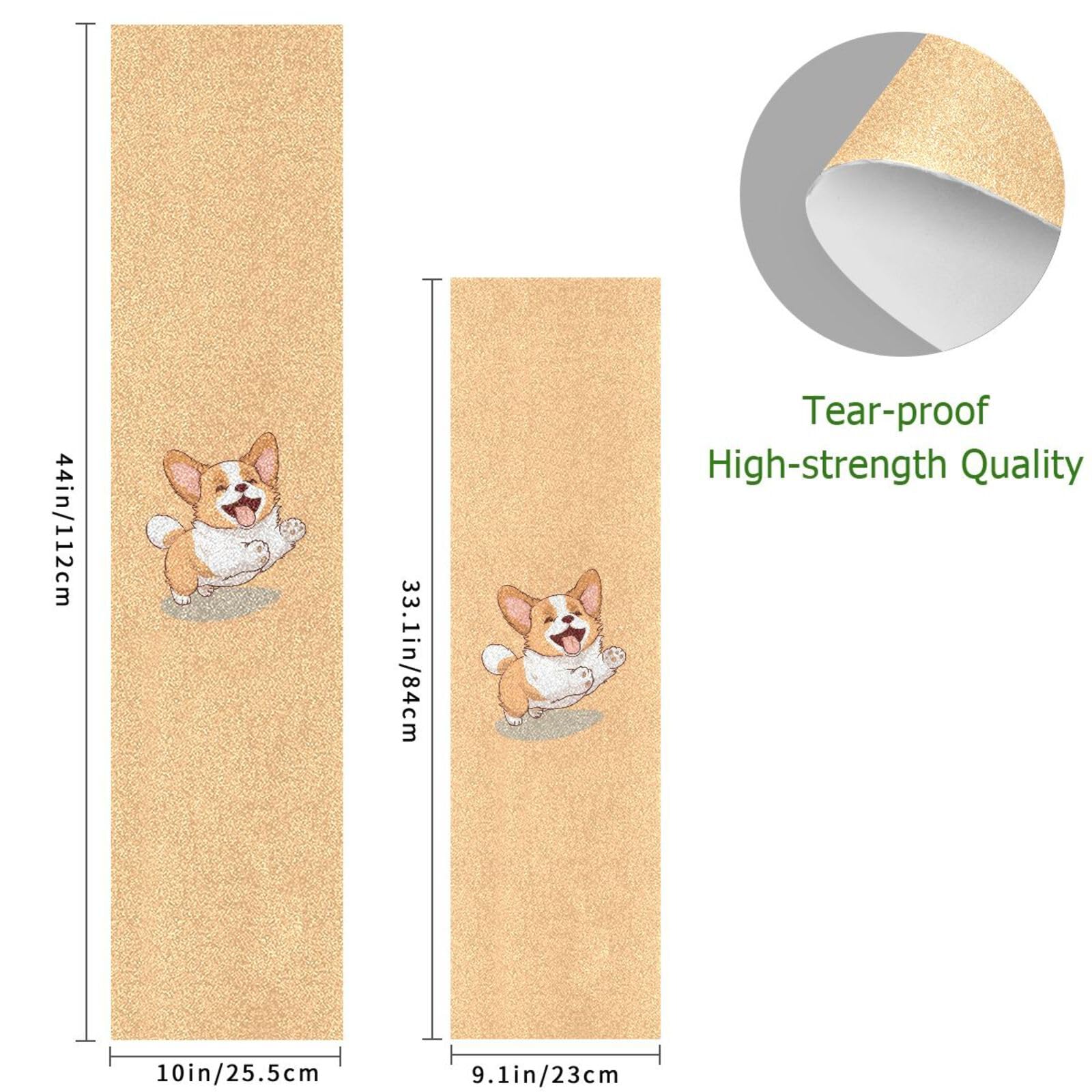 SDMKA Cute Corgi Skateboard Grip Tape 9