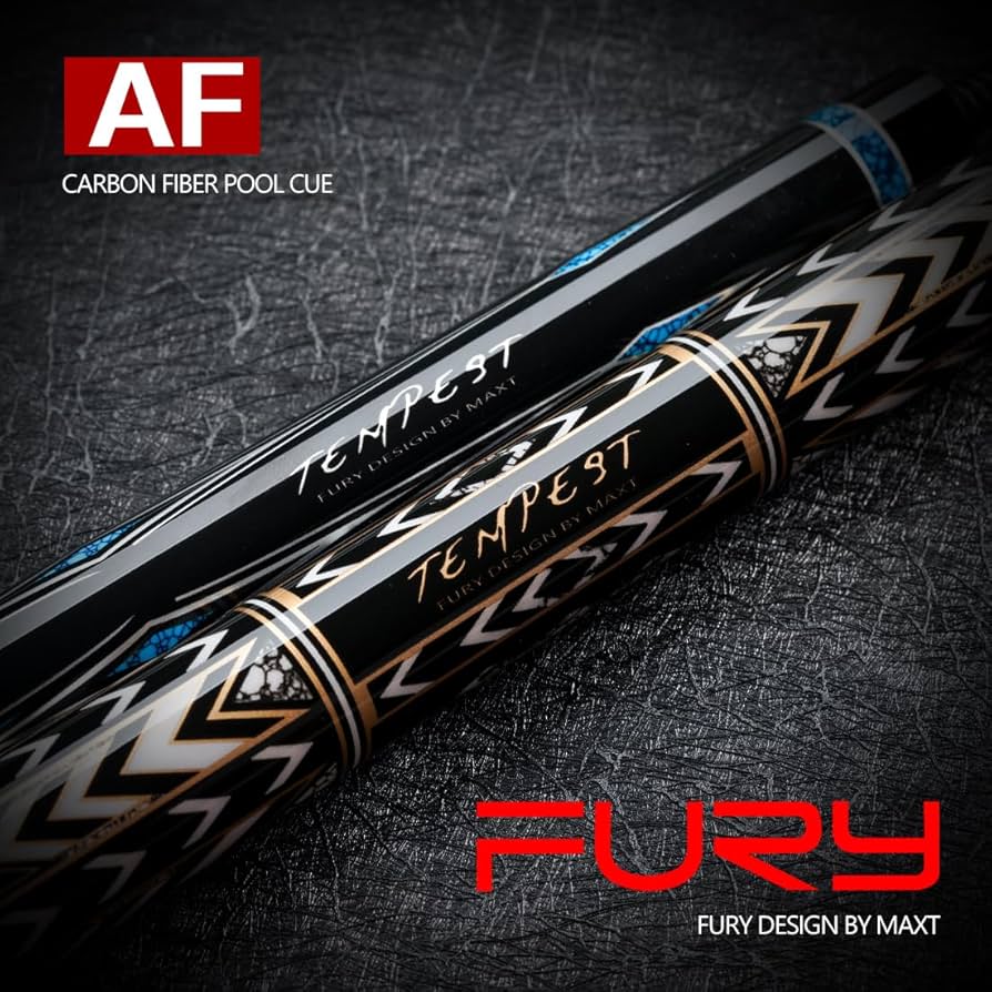 ビリヤード Fury cue Fury Billiard AF Series Carbon Fiber Pool Cue Stick 12.5mm