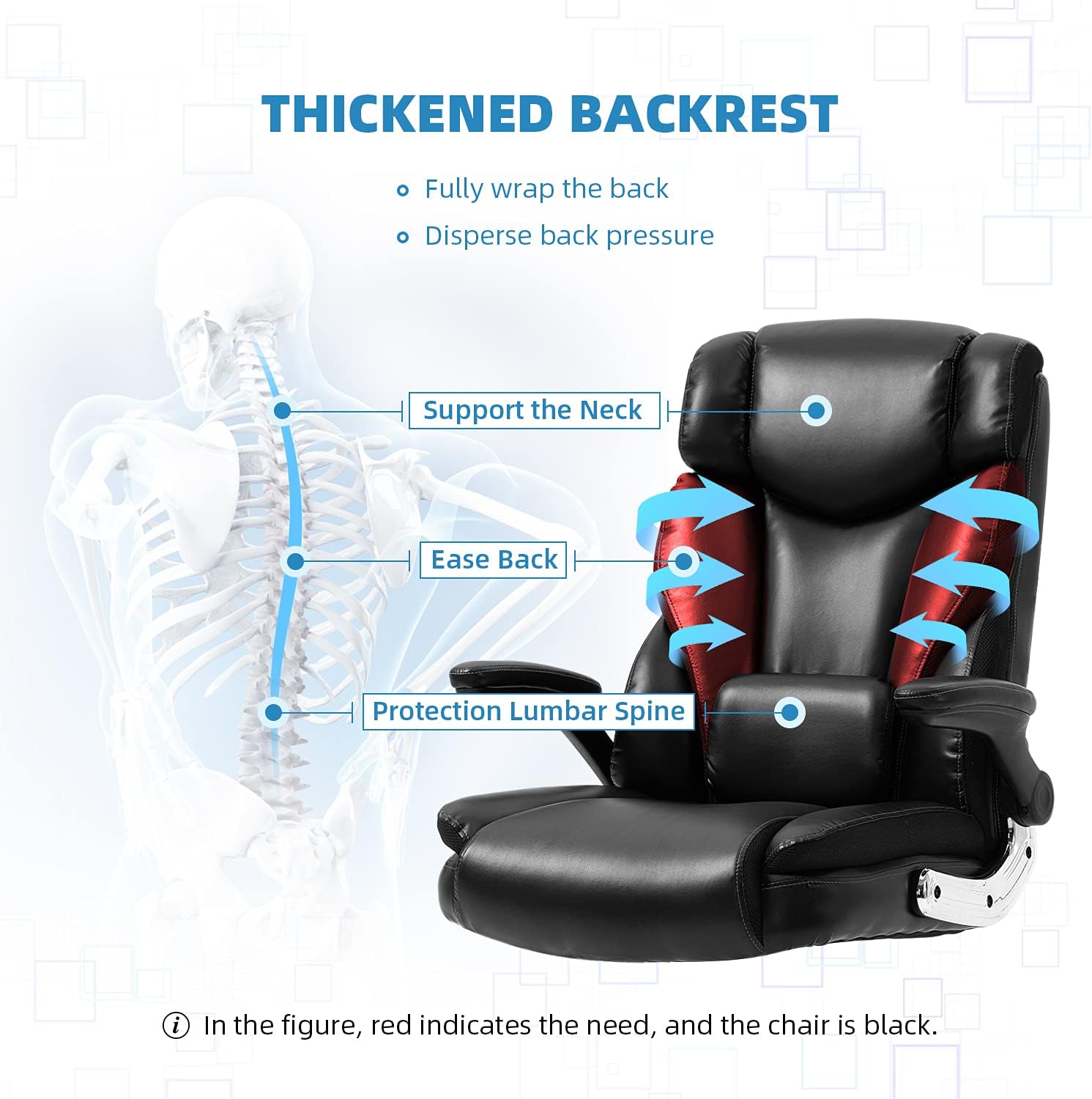 Buy YAMASORO Ergonomic Executive Office Chair High Back Leather