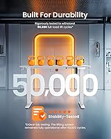 Vista 8 de ErGear - Escritorio eléctrico de altura ajustable, 48 x 24 pulgadas, escritorio para sentarse o estar de pie, escritorio de computadora de memoria