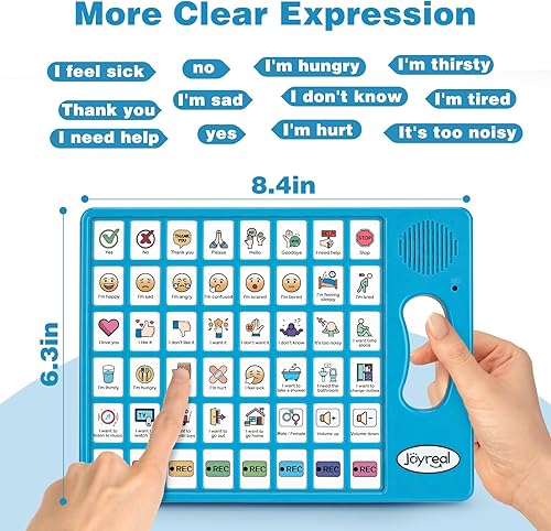 Miniatura 5 de Joyreal Dispositivo AAC para autismo, herramientas de comunicación no verbal para terapia del habla y rehabilitación de accidentes