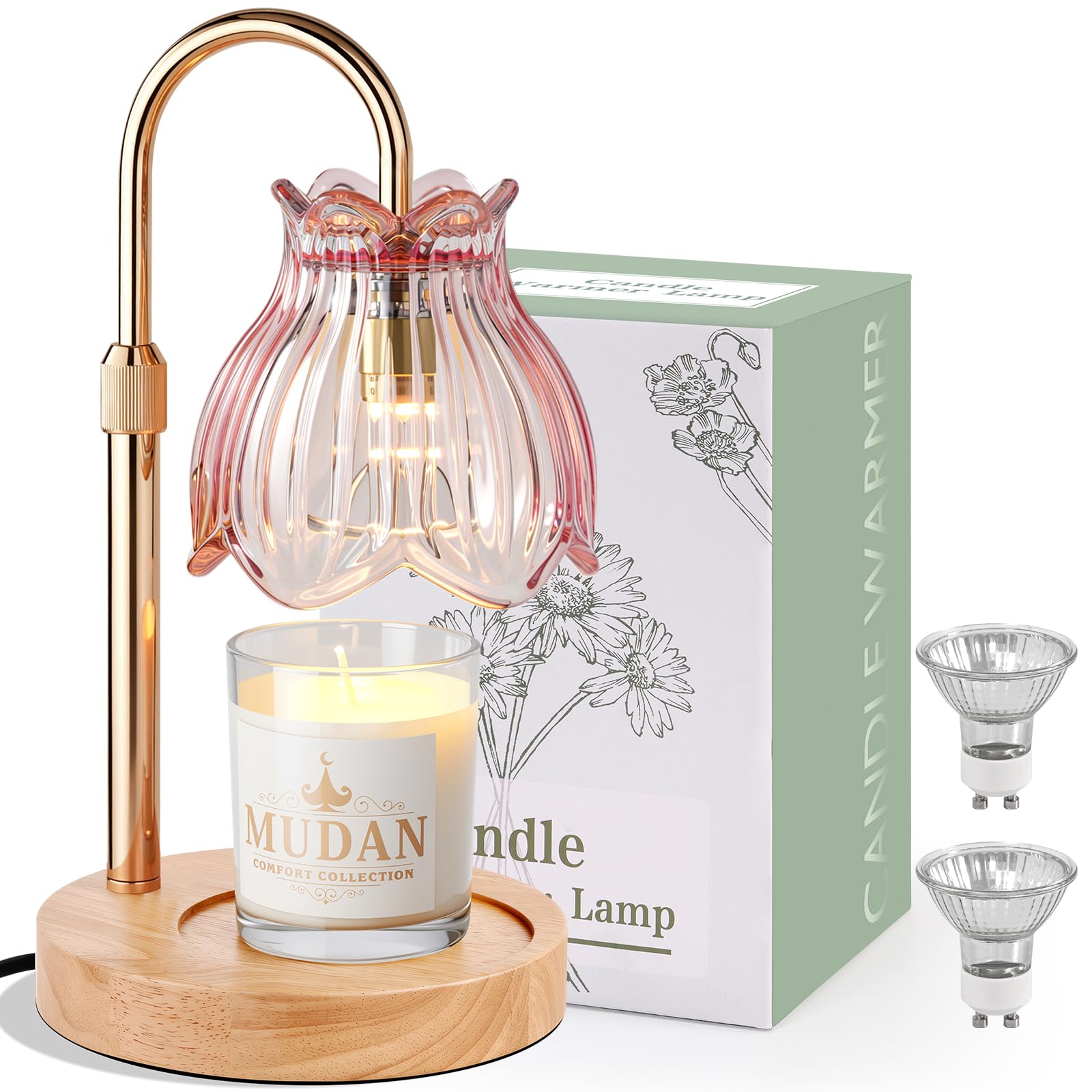 Lámpara de velas decorativa con temporizador para regalos de cumpleaños de mujeres