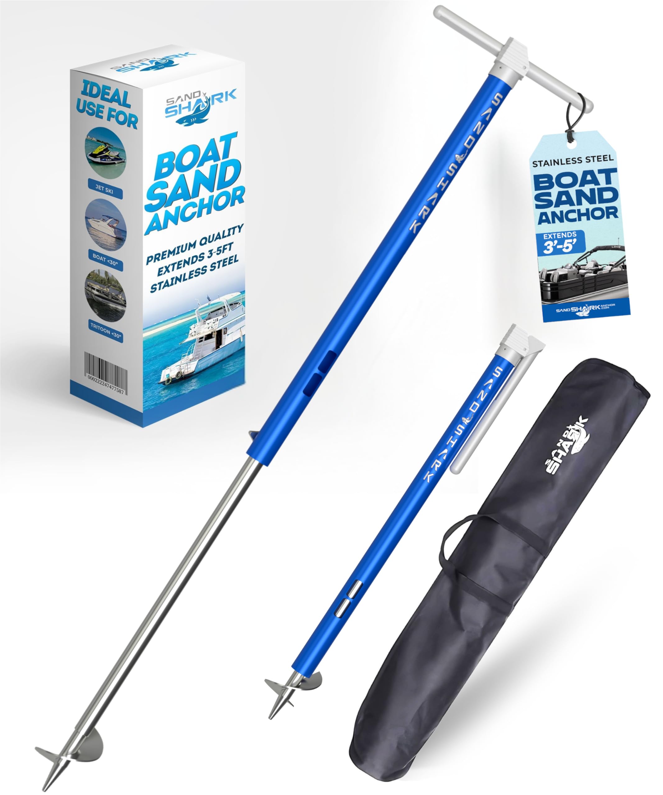 SandShark Anchor - Premium Screw in Boat