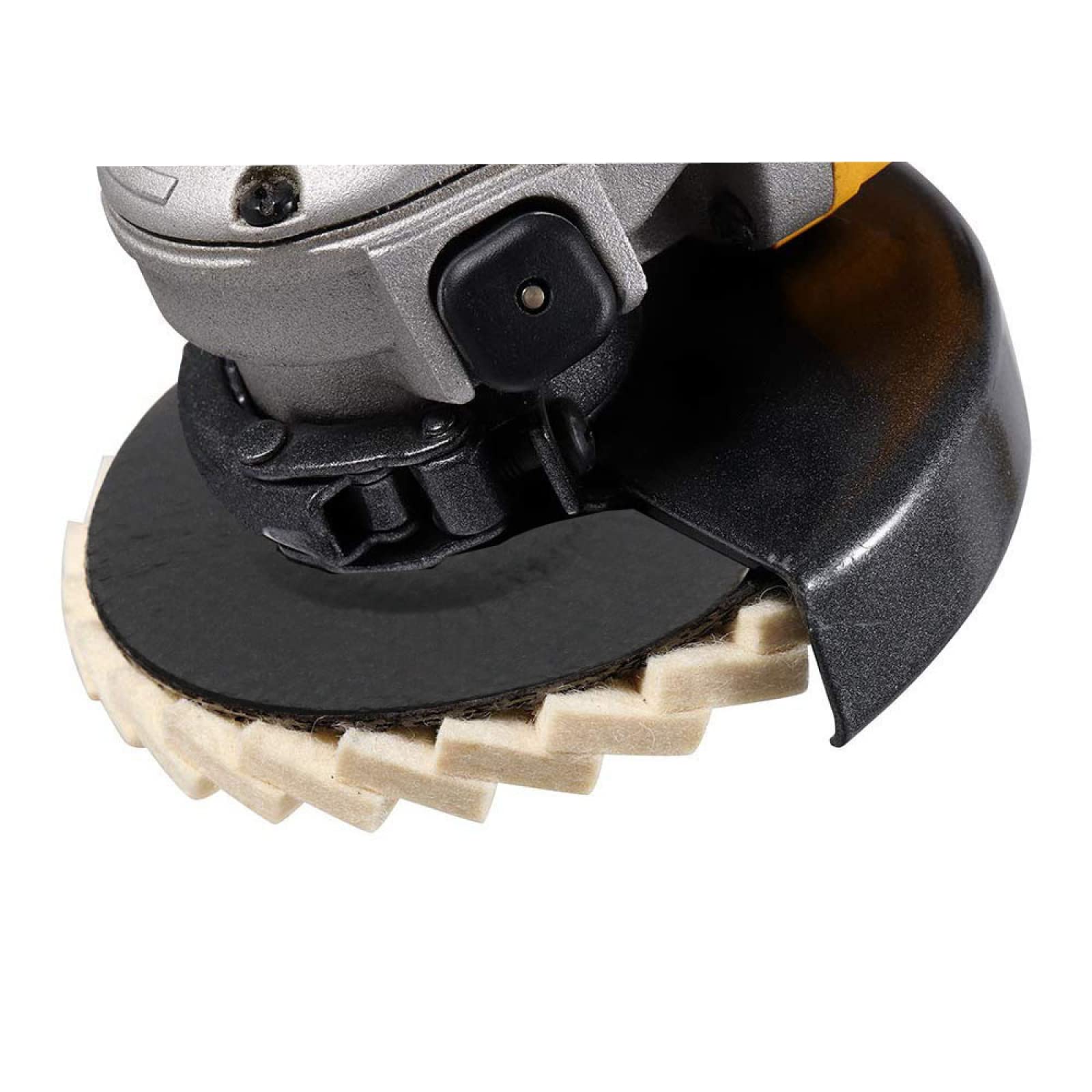 Rueda De Pulido Redonda De 5 Uds. De 5 Pulgadas Y 125mm, Almohadillas Pulidoras De Fieltro De Lana De Acero Inoxidable, Disco Amortiguador Para Amoladora Angular
