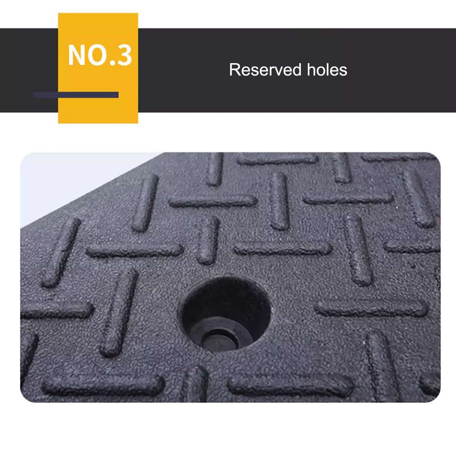 Rampa de Entrada Para Vehículos, Rampa de Garaje, Alfombrilla de Goma Para Escalones, Rampa Elevadora Para Automóviles, Rampa Para Vehículos, Negra, Adecuada Para Automóviles(100*25*10cm/39.4*9.8*3.9i
