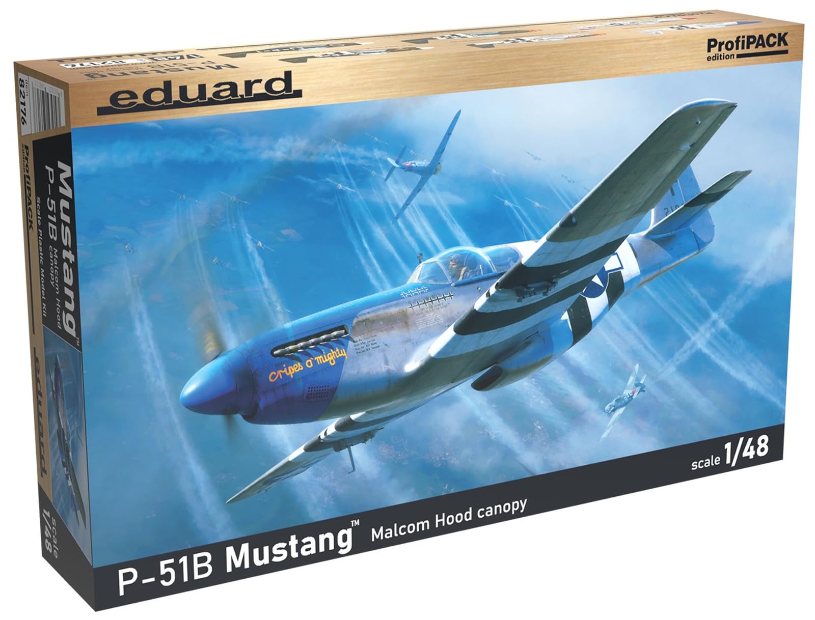 Eduard Plastic Kits 82176 - 1:48 P-51B Mustang Malcolm Hood Canopy Profipack