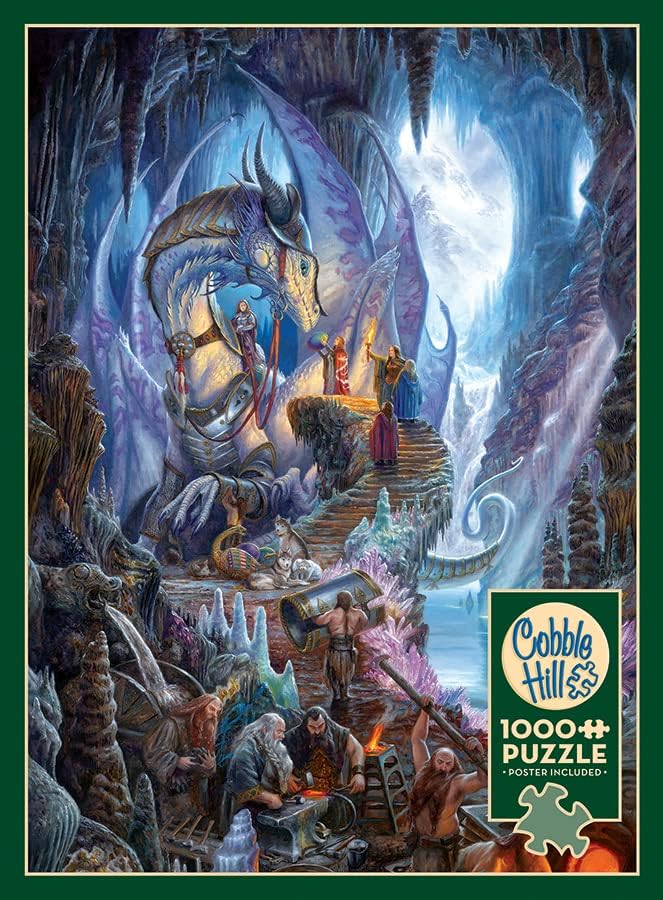 Cobble Hill 1000 Piece Puzzle - Dragonforge - Sample Poster Included