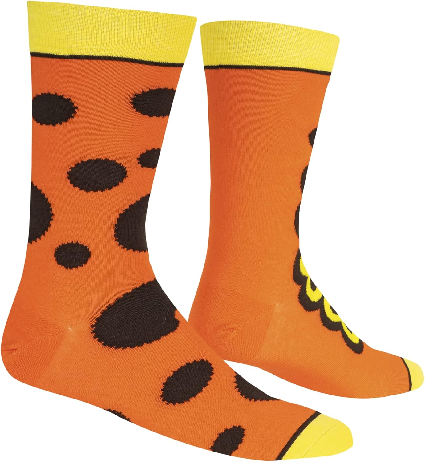 Odd Sox - Reese's Peanut Butter Cup Crew Socks - Split Design Candy Novelty Sock - Size Large for Men & Women - Fun Chocolate Cool Apparel - Comfy Cotton Blend - Gift for Foodies Birthdays Holidays - Image 3