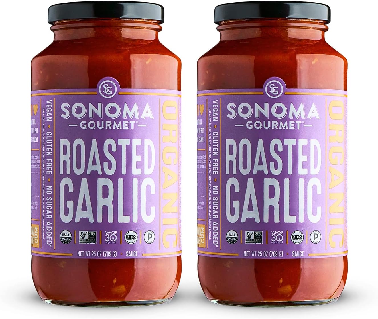 Sonoma Gourmet Roasted Garlic Pasta Sauce USDA Organic