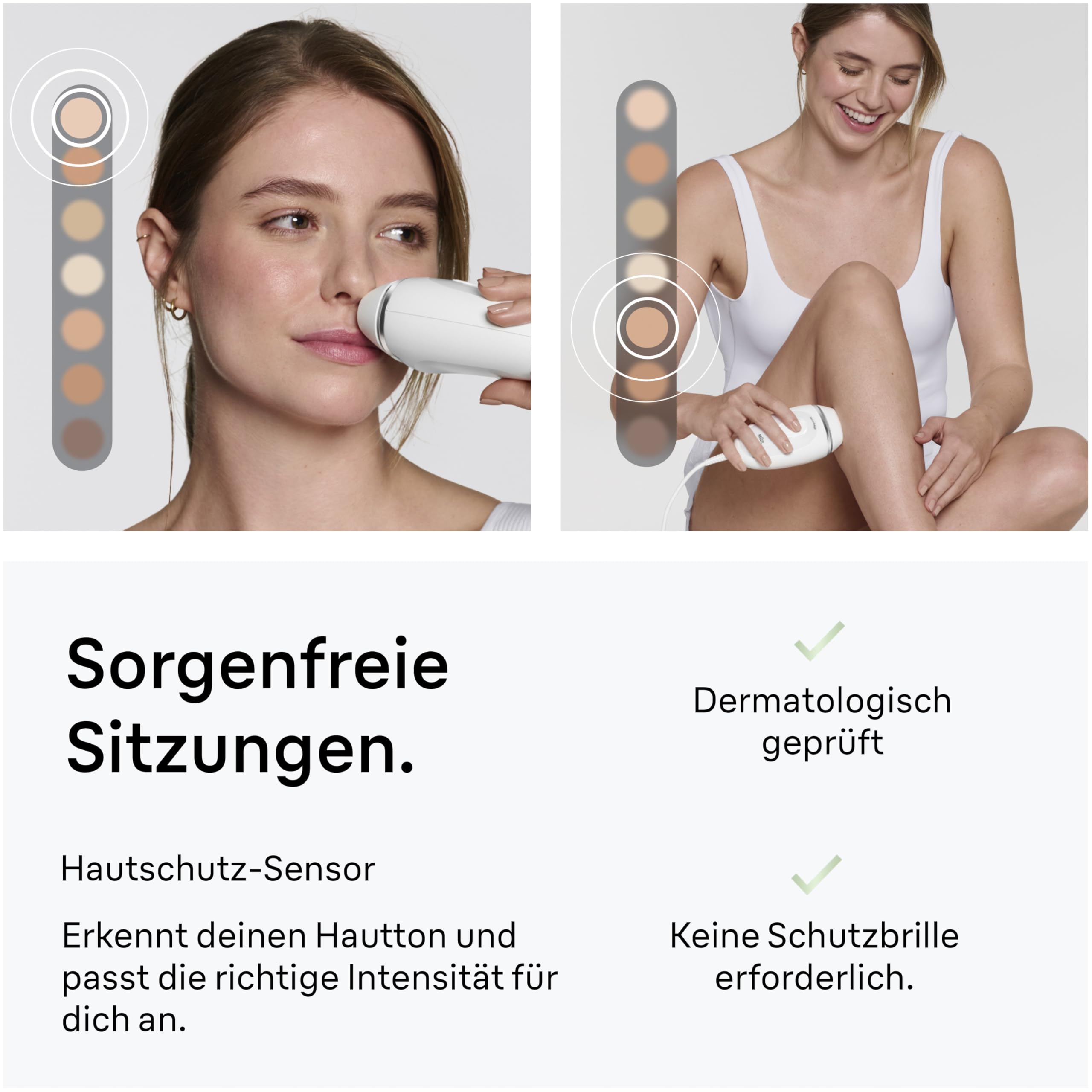 Braun Silk·expert Mini PL1104 IPL Haarentfernung Weiß Dauerhafte Haarentfernung