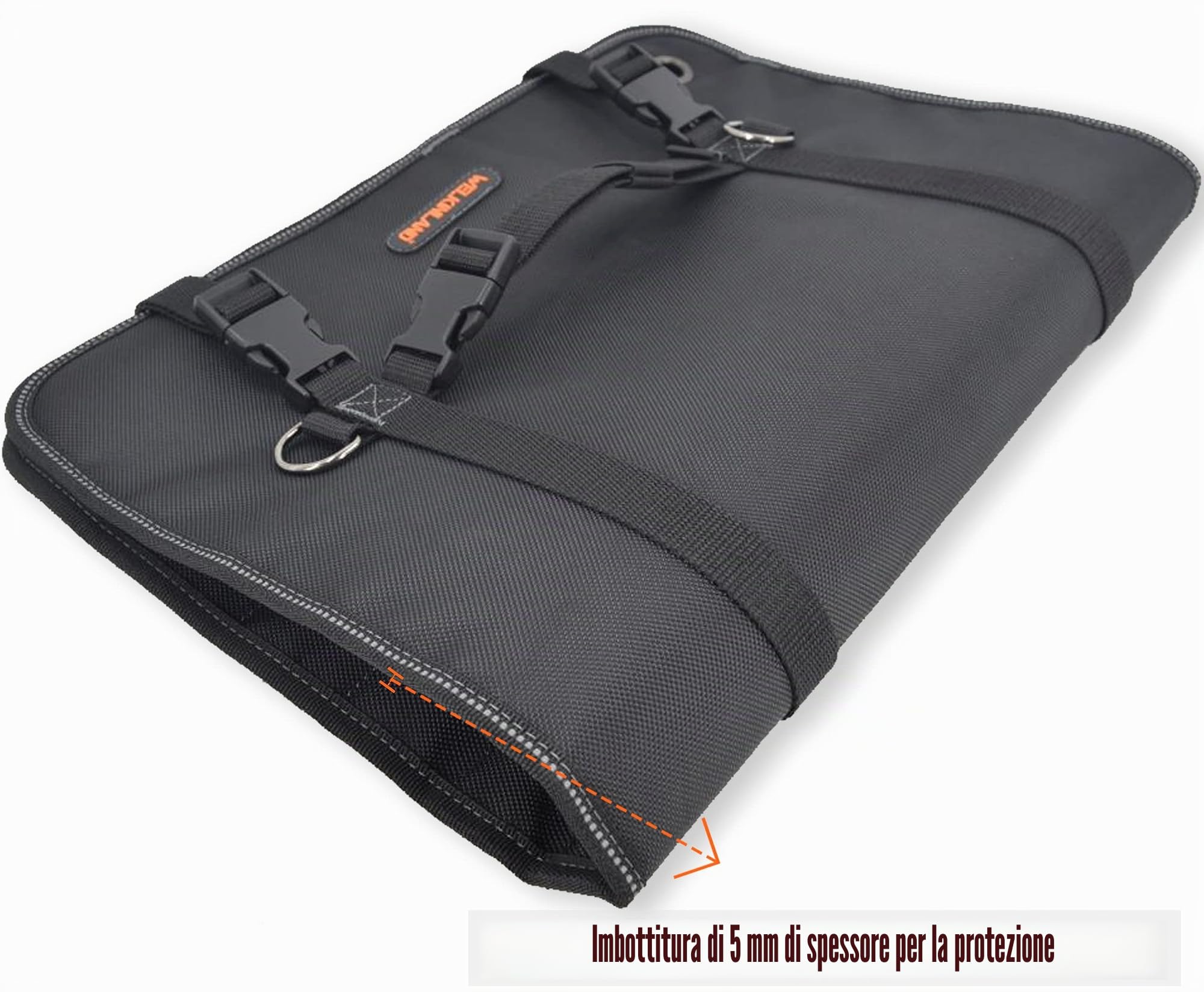 WELKINLAND 22 tasche chiave a rullo portautensili, 0,6 – 3,2 cm, custodia per chiavi inglesi (strumenti non inclusi)