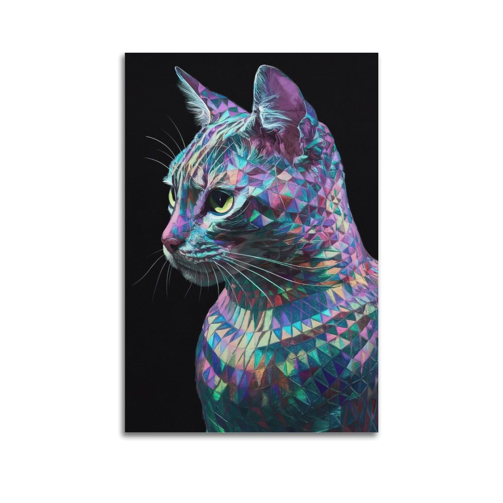 CPGLJD Animal Poster Kittens in The Dark Poster Decorative Painting Canvas Wall Posters And Art Picture Print Modern Family Bedroom Decor Posters 20x30inch(50x75cm)