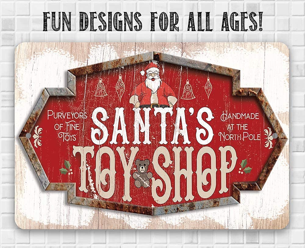 Amazon.com: Santa's Toy Shop - Vintage Christmas Decor and Santa