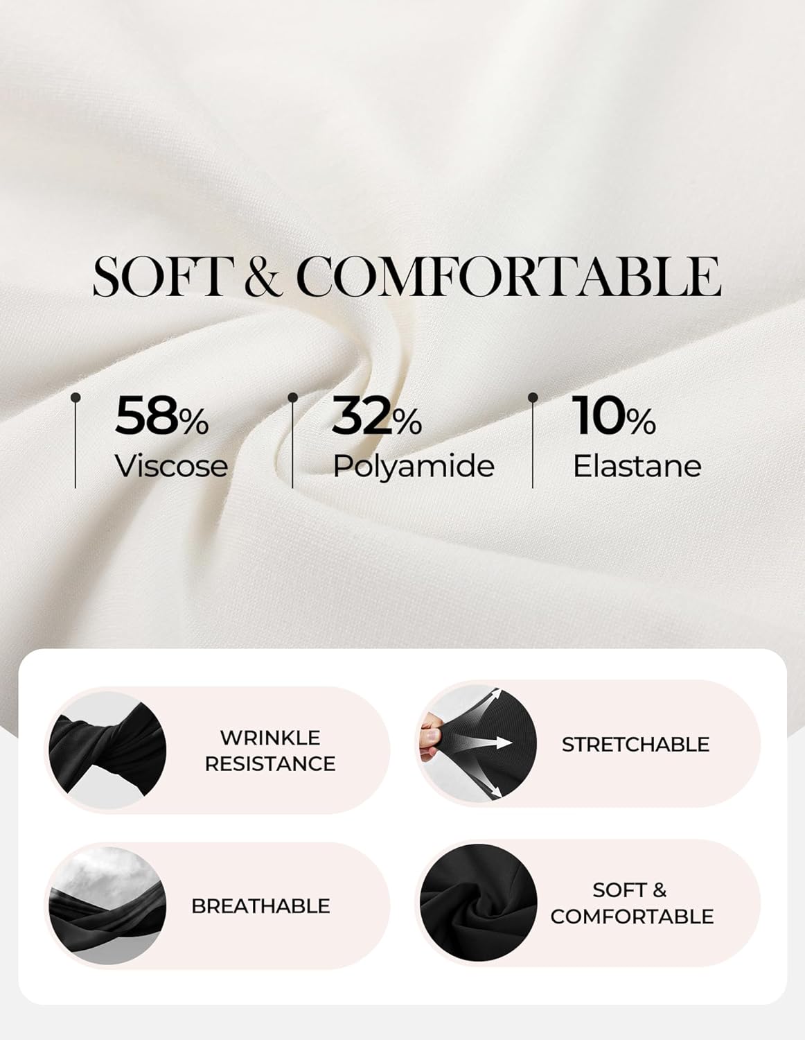 GRACE KARIN Womens Dressy Casual Peplum Tops, 2026 Cap Sleeve Work Blouses, Spring Summer Crew Neck Business Shirts - Image 4