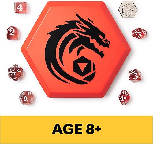 Miniatura 2 de Dados de campaña, juego de dados para llevar, juego de mesa de poliedro con estuche de almacenamiento, DND Dungeons and Dragons MTG Magic The