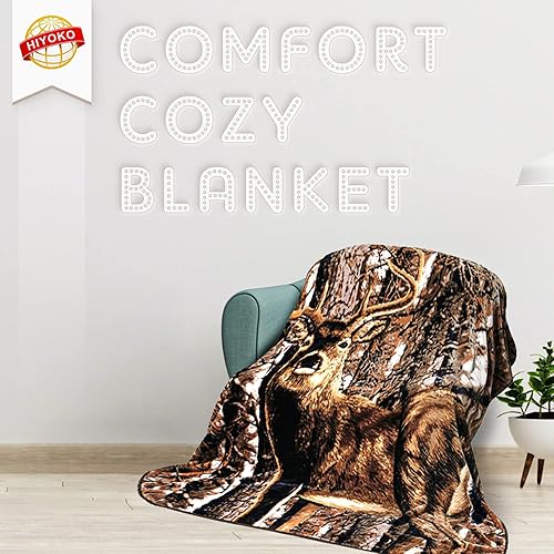 Miniatura 2 de Manta con diseño de lobo, 3.5 libras, ultra suave, de felpa, cálida