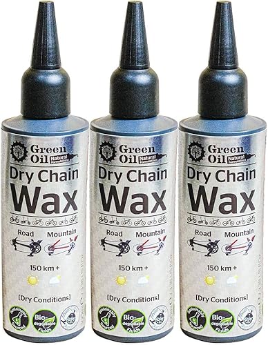 Miniatura 5 de GREEN OIL Cera seca para cadena de ciclo, blanca, 3.4 fl oz, biodegradable, natural, respetuosa con el medio ambiente, libre de PTFE PFOA aceite de