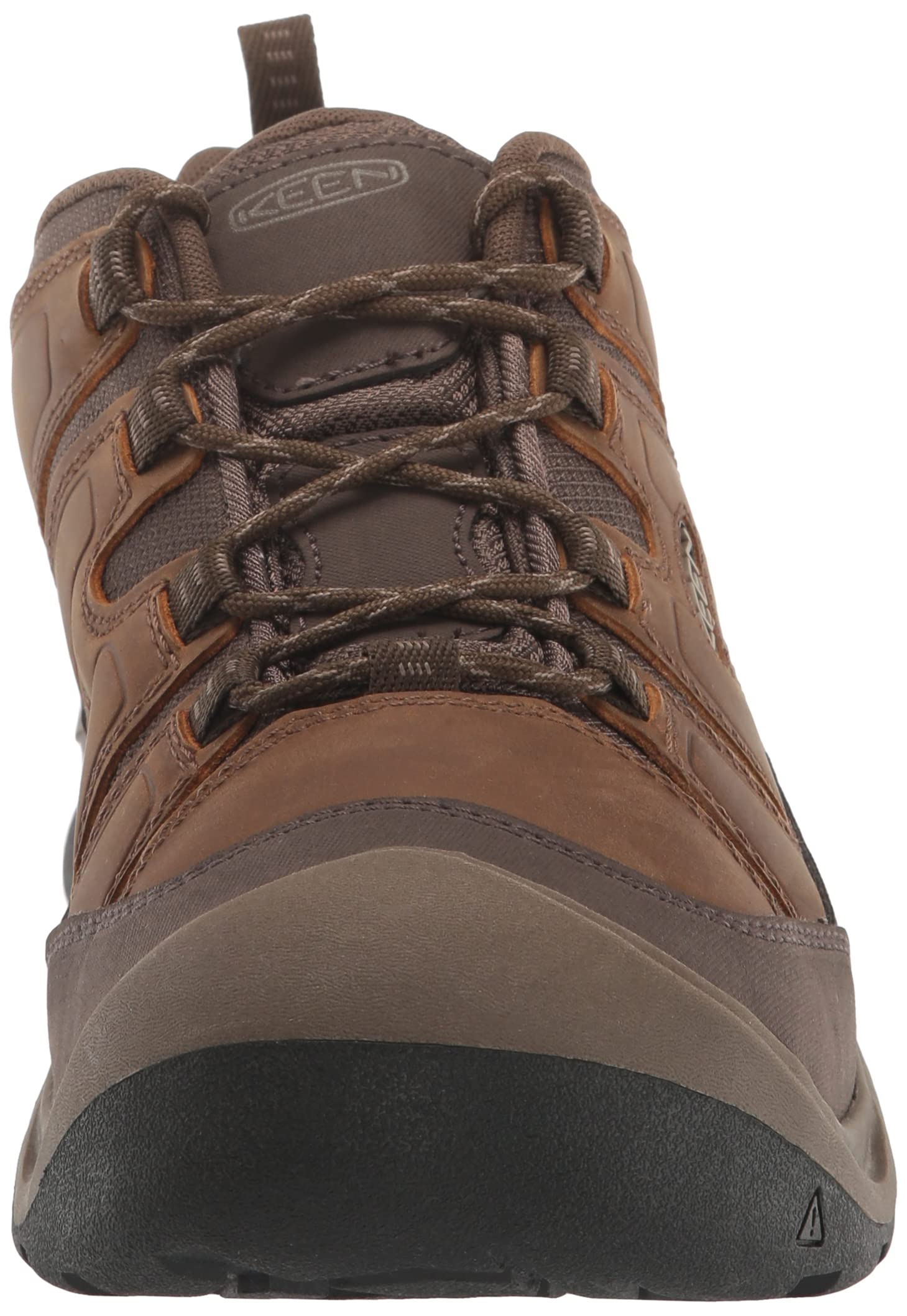 KEEN Men's Circadia Low Height Comfortable Waterproof Hiking Shoes, Shitake/Brindle, 13