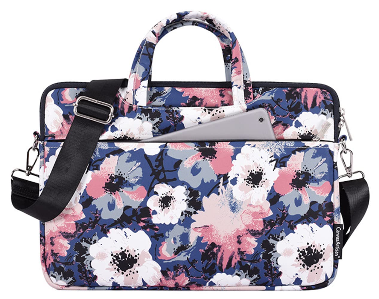 Borsa per computer portatile, tablet, notebook, PC, valigetta per computer, multi tasche, tracolla da 33 a 38 cm