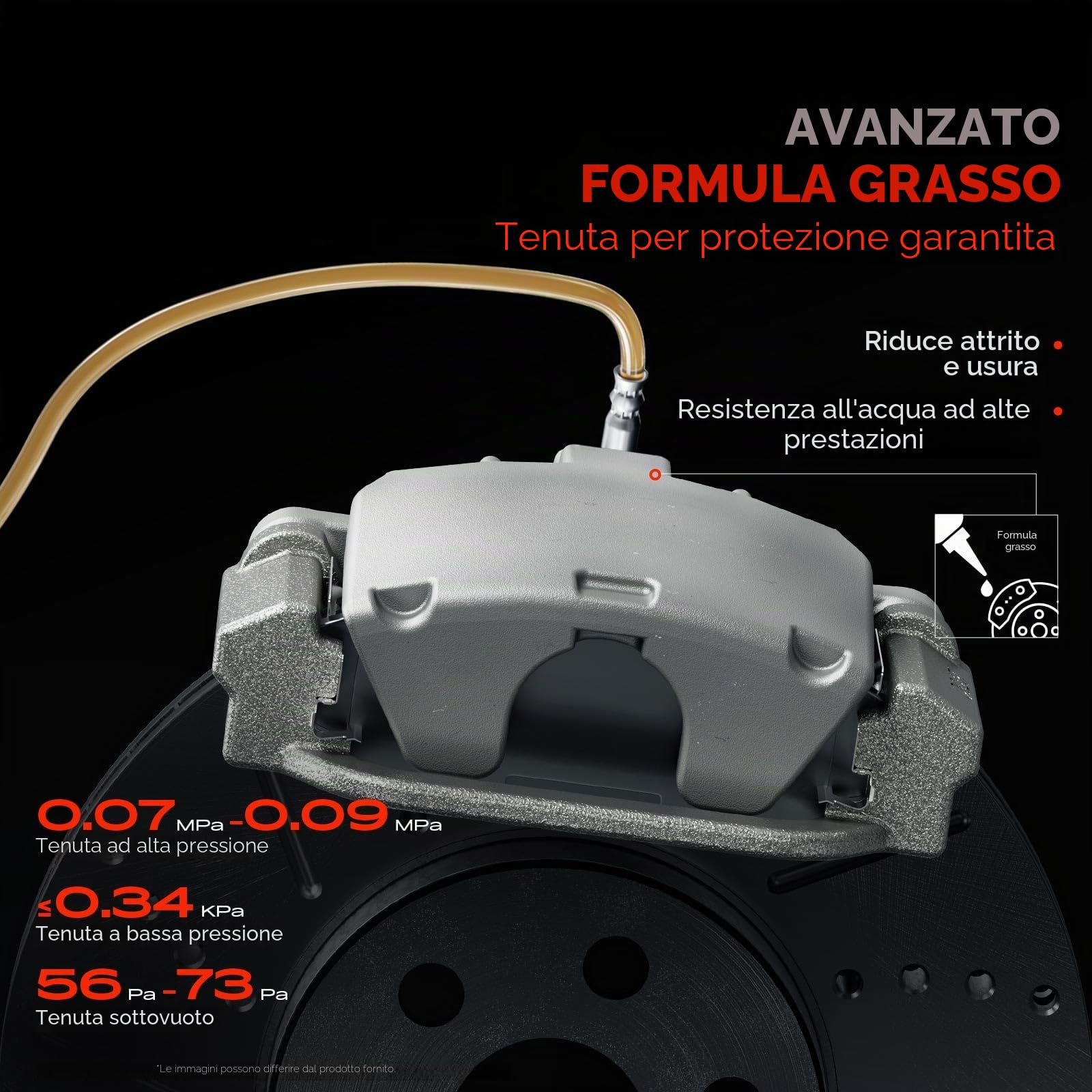 Frankberg 2x Pinza Freno Posteriore Sinistra Destra allum.i.n.io Compatibile con A4 8E2 B6 8EC B7 A4 Avant 8E5 B6 8ED B7 A4 Cabriolet 8H7 B6 8HE B7 Replace# 8E0615423G