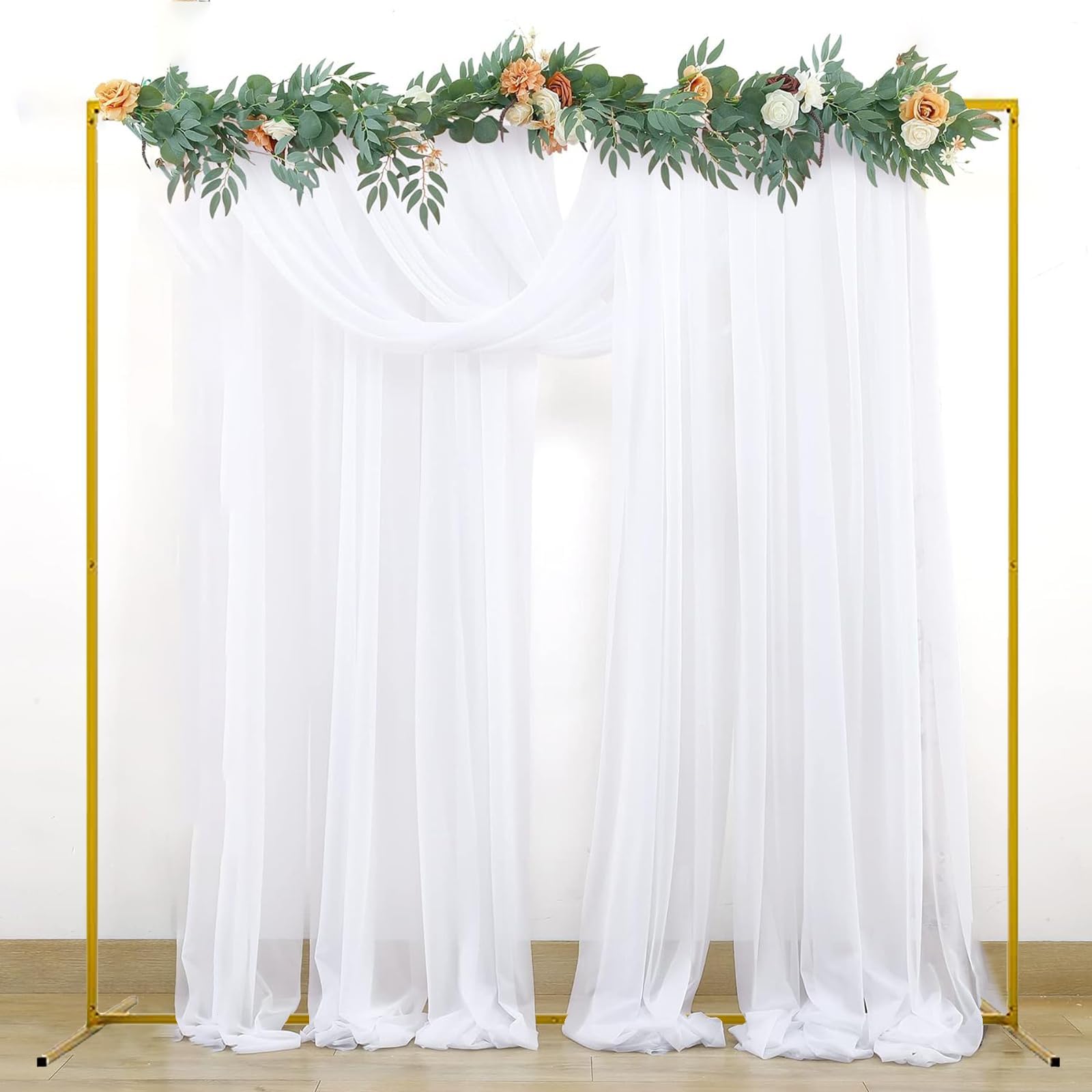 Amazon.com : Fuilee Balloon Square backdrop stand, 6.5ft Wedding Arch ...