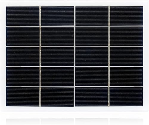 IUPPA 3W 5V Solar Panel Polycrystalline Silicon Solar Cell DIY Waterproof Camping Portable Power Solar Panel Compatible for Street Light Garden Lamp