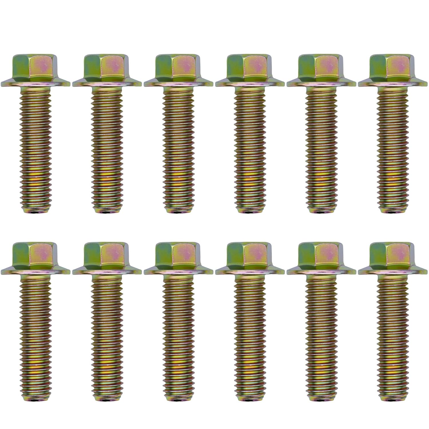 03413B Exhaust Manifold Header Bolts Hardware Kit Grade 10.9 Compatible with LS1 LS2 LS3 LS6 LS7 LSX GM Vortec 4.8L 5.3L 6.0L 6.2L Replaces 11518860 11609481 (12 Pack)