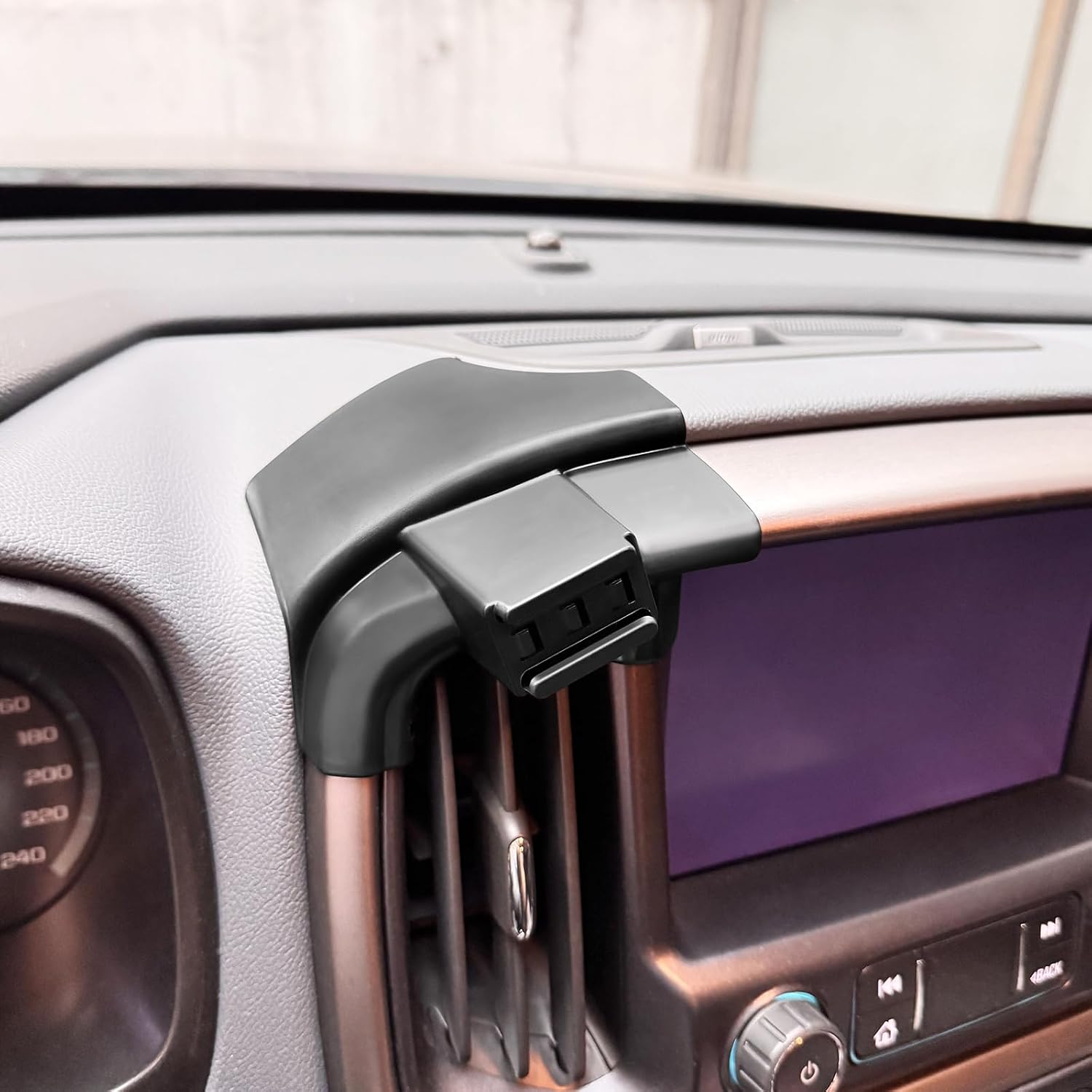 YOUTOOCAR Screen-Mounted Phone Holder for Chevy Colorado 2015-2021 – No-Drill Dashboard Clip-On Mount, Hidden Design (for Chevy Colorado 15-21) image 4