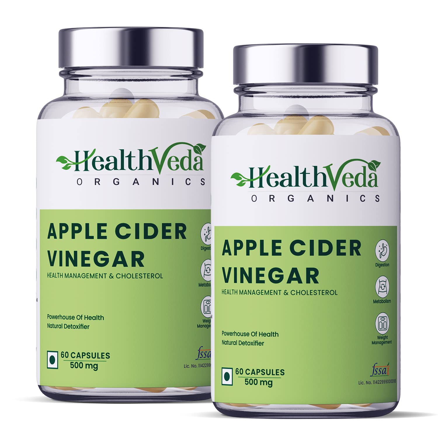Health Veda Organics Apple Cider Vinegar 500 mg I 120 Veg Capsules I Improves Cholesterol Levels & Supports Digestive Health I For both for Men & Women (B0B2KG3J12) Amazon Price History, Amazon Price Tracker