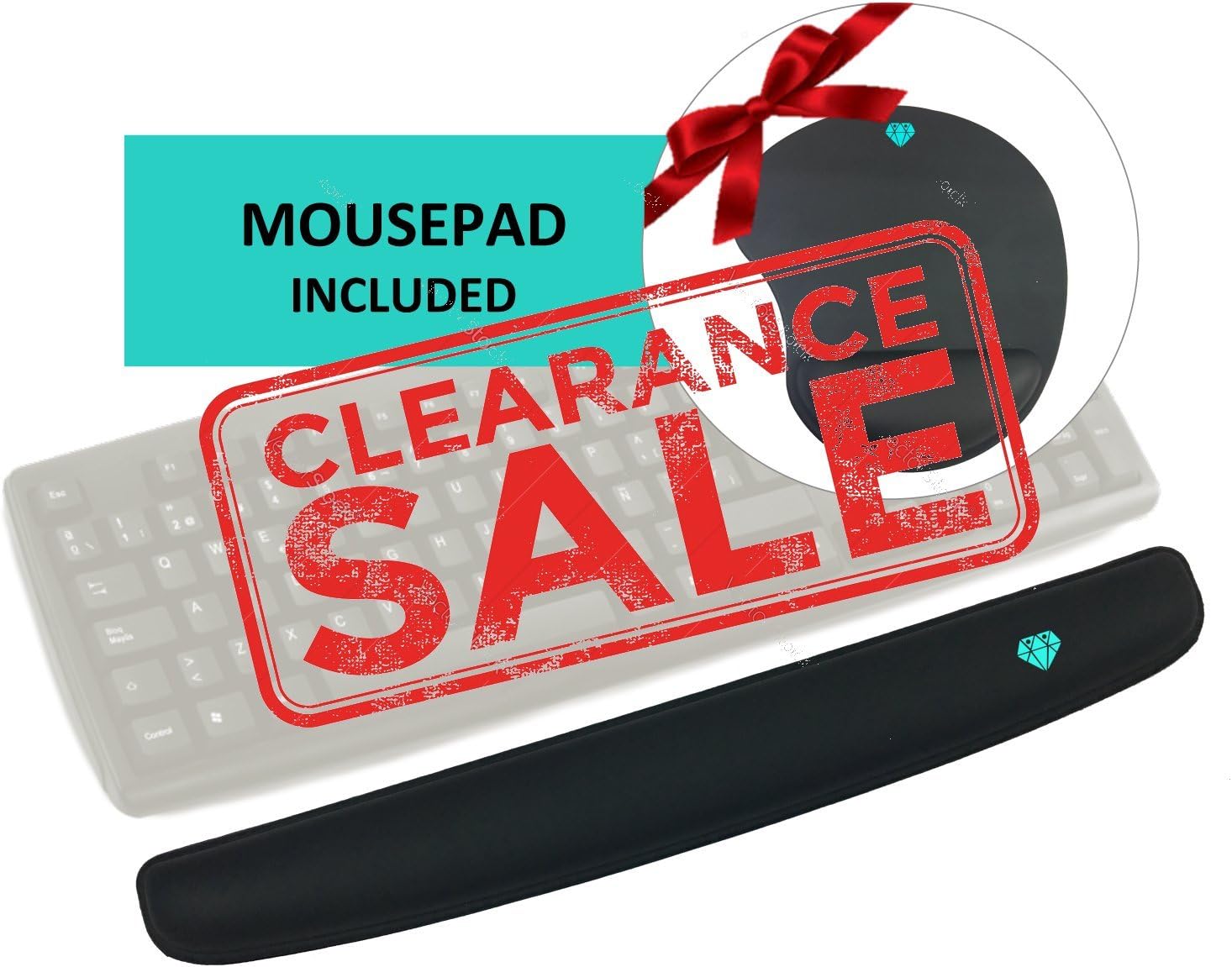 LEATHERETTE Wrist Rest and Mouse Pad - Soft Memory Foam and Ultra Smooth Surface - Non-Slip, Wipe Clean, Lint-free, Odor-free Surface - Prevent Injury and Get Wrist Support Now!
