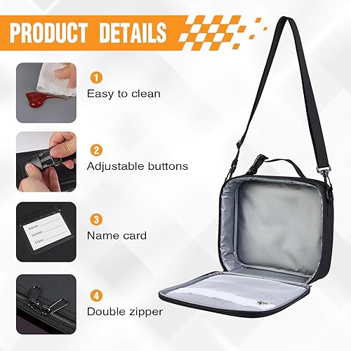 Miniatura 3 de Consola de juegos para niños, bolsa de almuerzo aislada para videojuegos, lonchera reutilizable, de gran capacidad, portátil, con etiqueta de