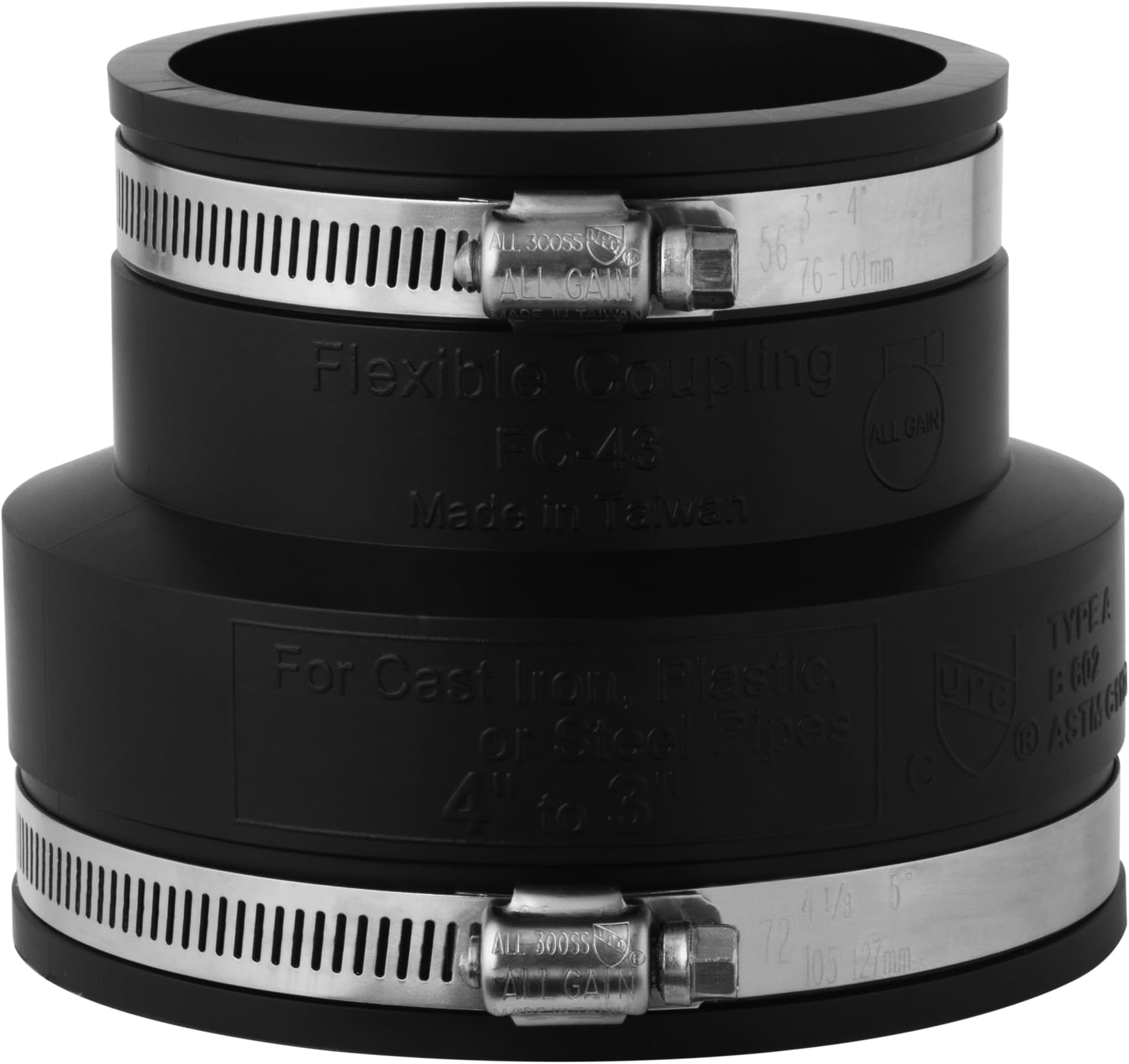 Aquaforte Pvc Élastomère, Coude Flexible, 90 degrés, 110 mm Plage de Serrage 110-100 mm, Extrêmement Flexible !, Schwarz Aquaforte Pvc Élastomère, Coude Flexible, 90 degrés, 110 mm Plage de Serrage 110-100 mm, Extrêmement Flexible !, Schwarz