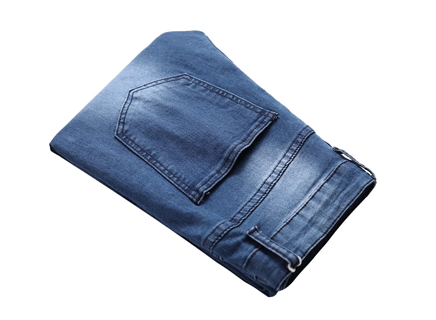 WQZYY&ASDCD Jeans Pantalon Herren Biker Demin Jeans Stretch Destroyed Ripped Cowboy Pants Printed Pocket Design Fashion Soft Skinny Hole Jean Für Männer