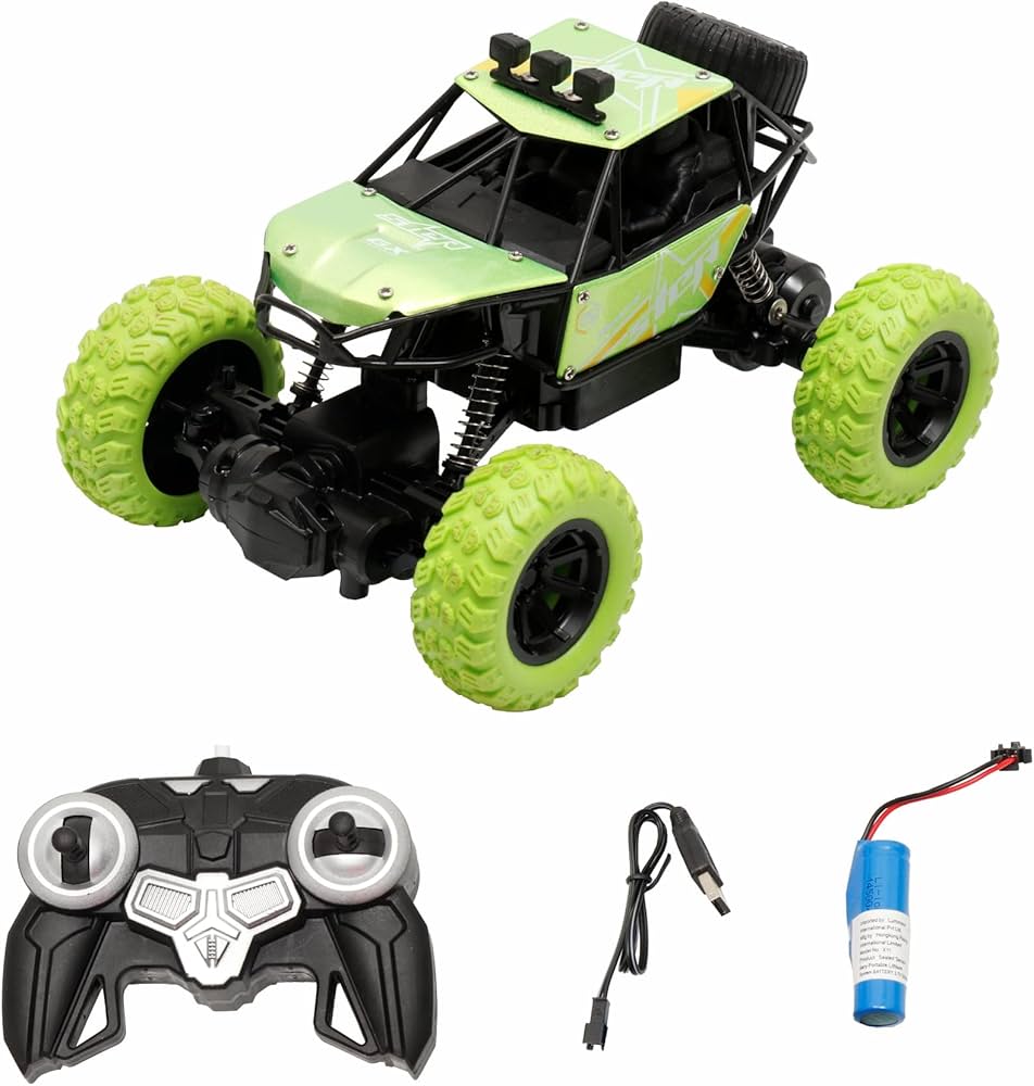 WISHKEY Plastic 1:18 Scale Remote Control Rock Crawler, All