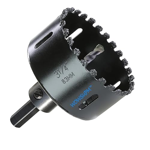 Miniatura 7 de WoWSupM Ladrillo de aire de corte de sierra de grano de carburo de 4 pulgadas, estuco