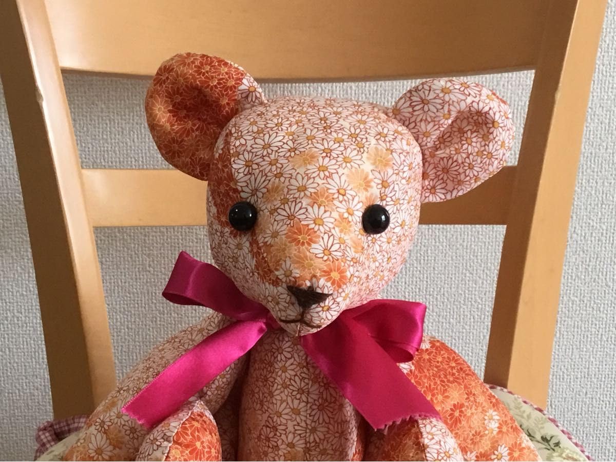 Amazon.co.jp: テディベア 和柄 着物 ぬいぐるみ 着物生地 和風小物 