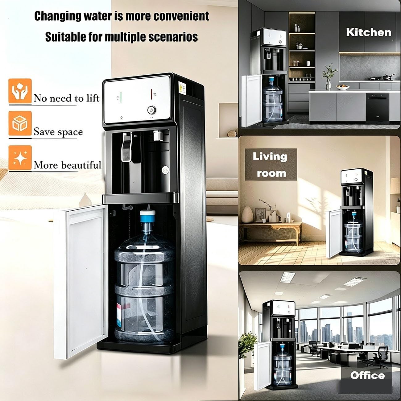 Erogatori Acqua Ufficio Dispenser,distributore Acqua Caricamento Dal Basso