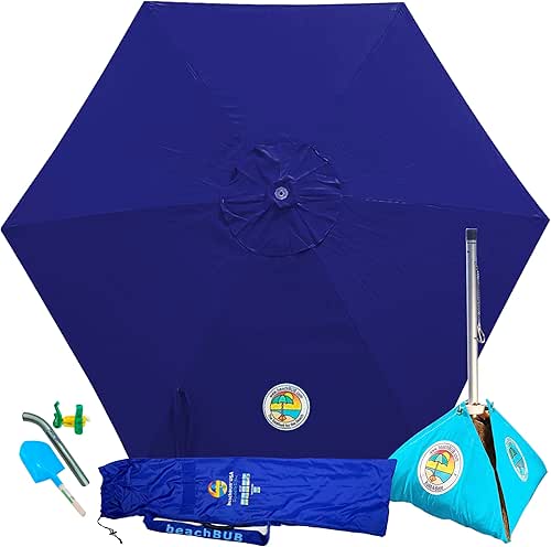 BEACHBUB ALL-IN-ONE BEACH UMBRELLA SYSTEM. Includes ULTRA Base (compliant with