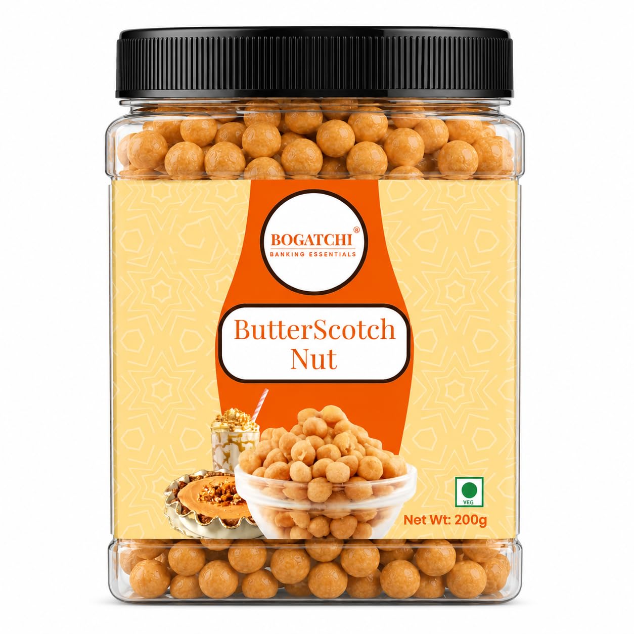 BOGATCHI Crispy and Crunchy Butterscotch Nuts (8MM Size), Butterscotch Chips, Gluten Free, Vegan and Made of Real Cashews, use for - Cake, Ice Creams, Milk Shakes, Muffins, Cookies, Chocolates, 200g-image-39