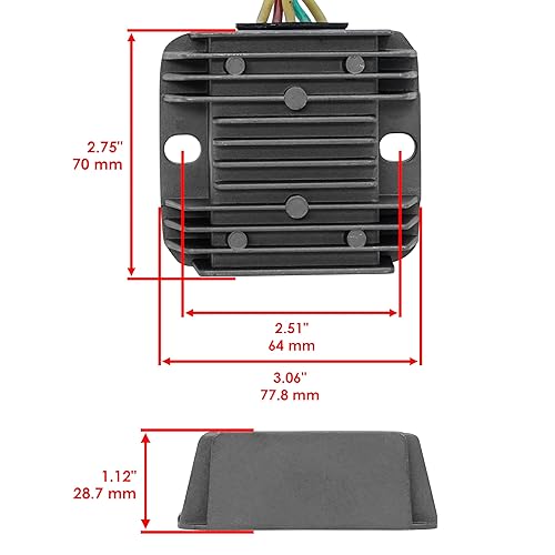 Miniatura 3 de Caltric Junta de estator y regulador compatible con Honda Trx300 Trx-300 Fourtrax 300 1993-2000