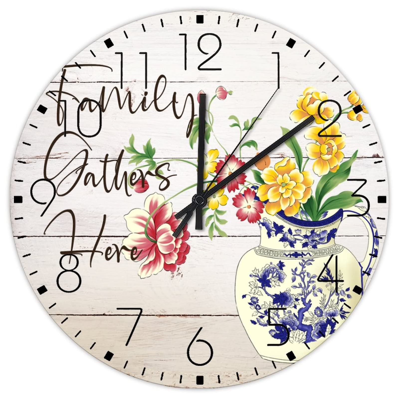 Horloge murale minimaliste en bois silencieuse pour éliminer le bruit du tic-tac chez soi