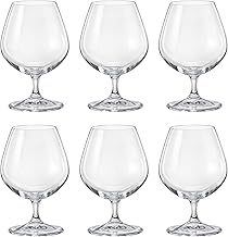 simpa Bohemia Crystal Lara Brandy Cognac Glasses 400ml - Set of 6